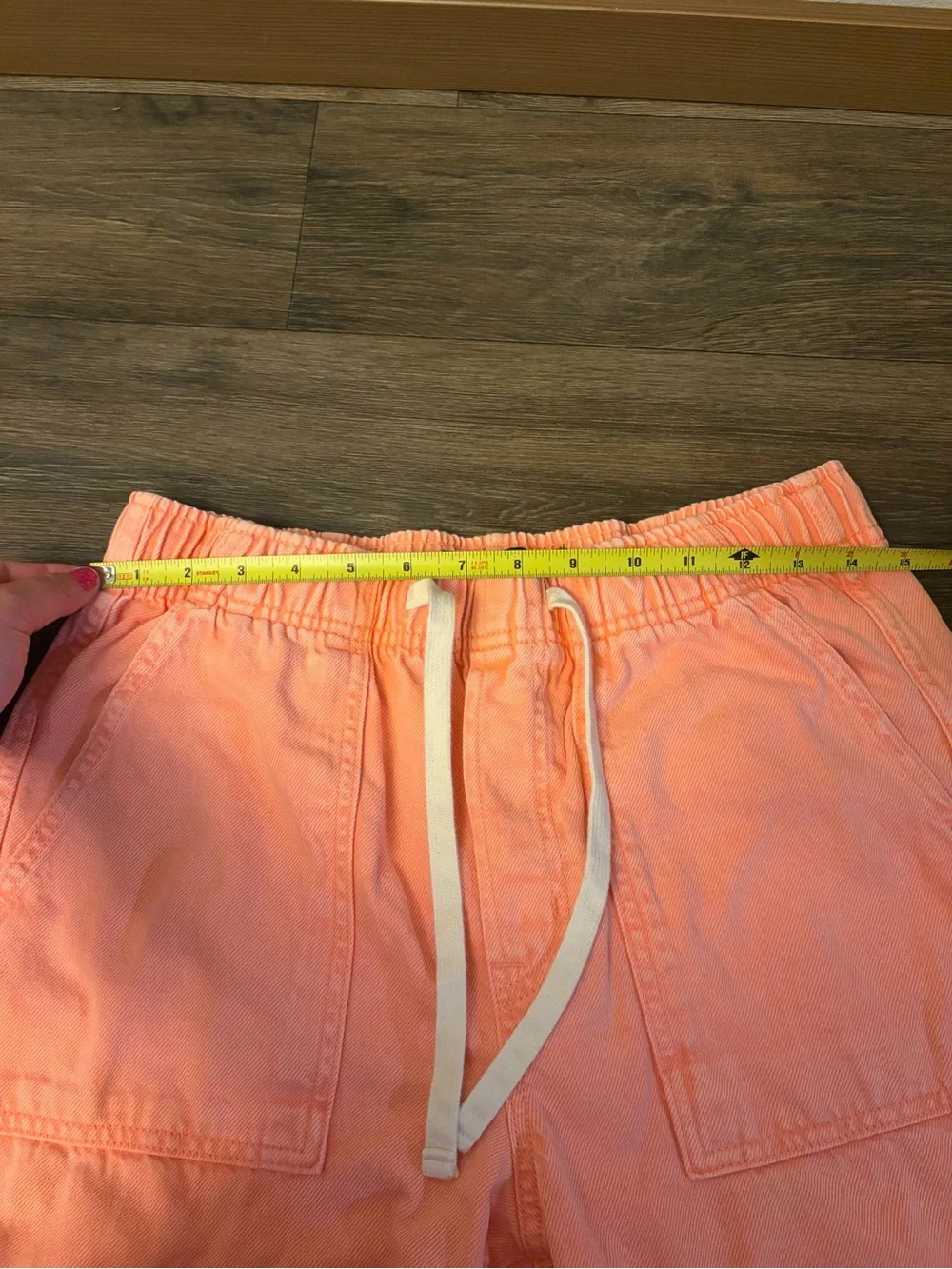 Women’s Gap Colorful Pull-On Barrel Leg Pants Coral Pink Size Small - Picture 6 of 9